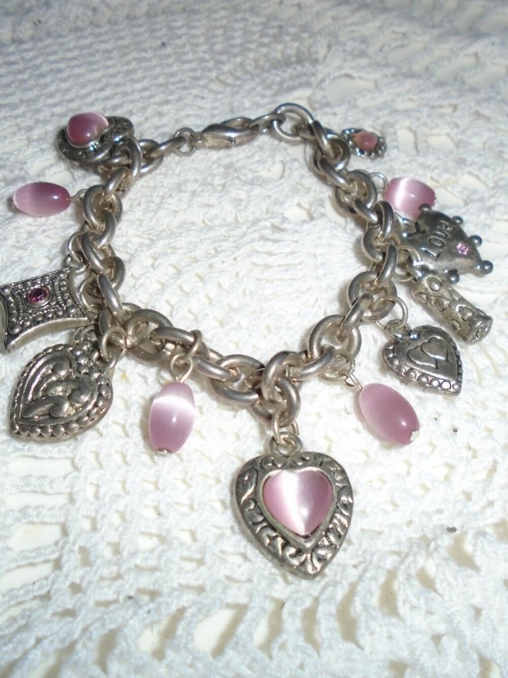 Lilac love bracelet